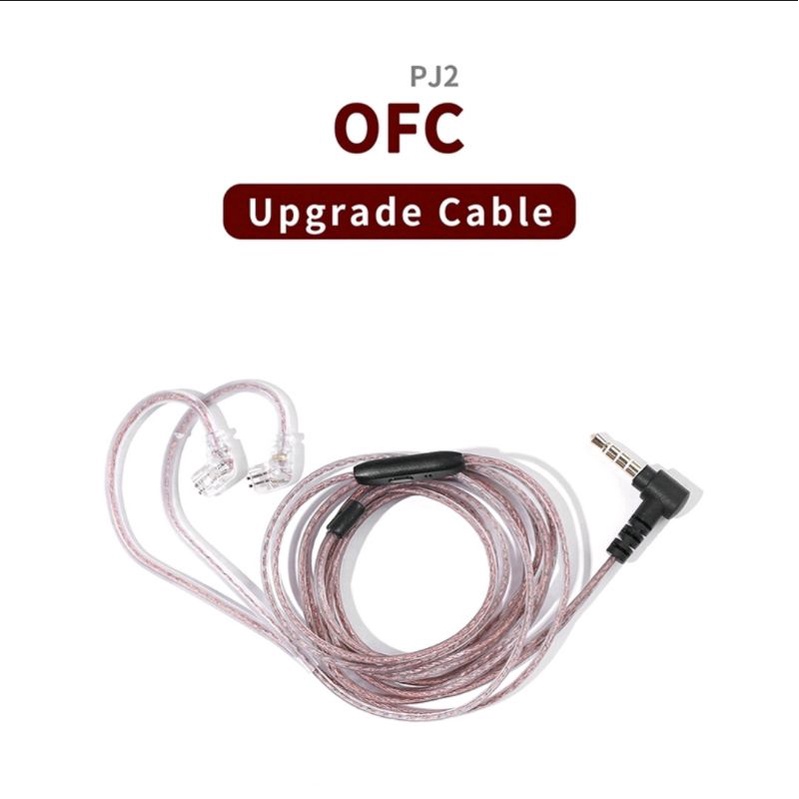 Kabel for KZ Earphone Kabel KZ Copper Jcally PJ2 Copper Dark Pink Gold Kabel Upgrade Cable wire 5N Oxygen-free copper 0.78mm QDC MMCX Cable with 3.5mm plug for kz trn kabel kz zsn pro kabel kz edx kabel kz dq6 cca cra kz eda kz eds kz edc ultra kz edx pro-1