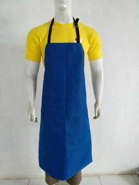 APRON DADA ATAU CELEMEK KANVAS waterprof 60 x 90 cm