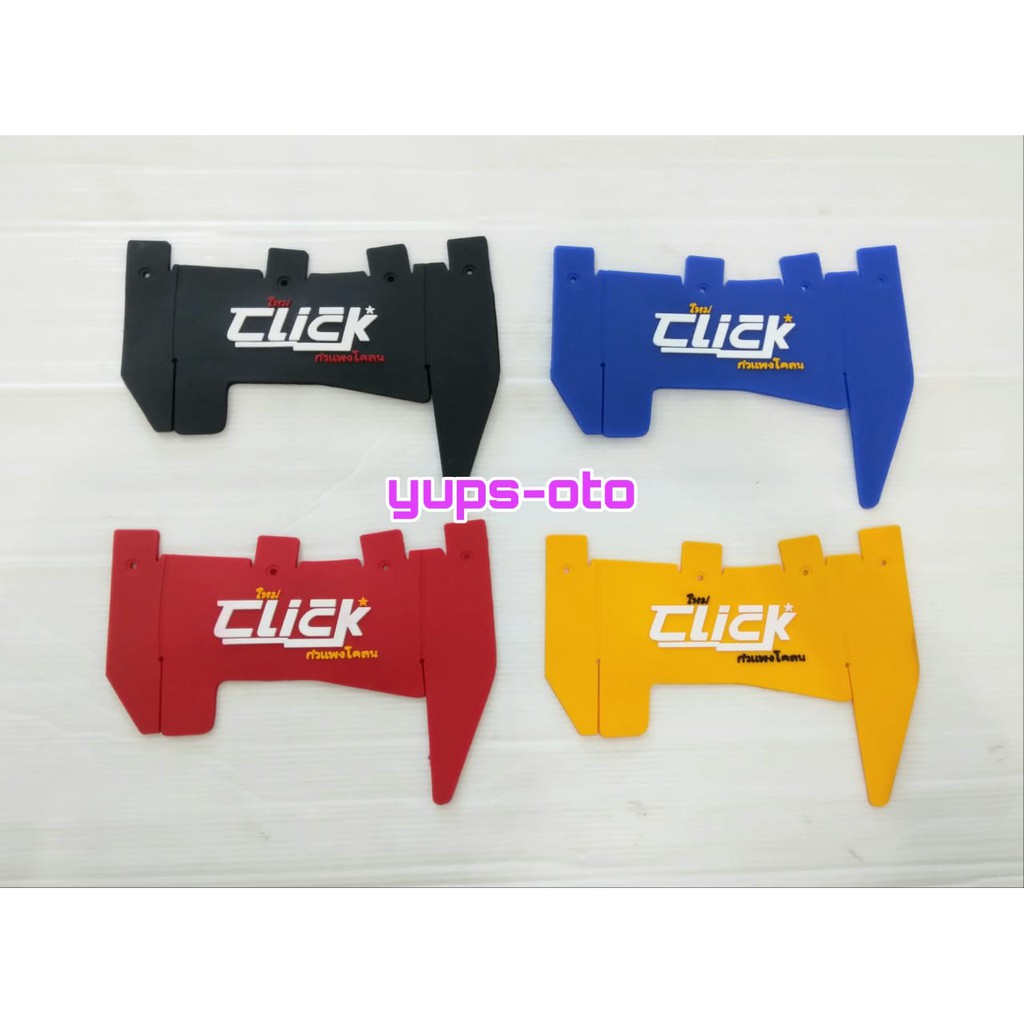 MUDFLAP VARIO CLICK FULL WARNA TULISAN THAILAND PENAHAN LUMPUR KARET Mudflap CLICK THAILAND MOTOR HONDA VARIO OLD VARIO NEW VARIO 110 VARIO 125 VARIO 150 BY MOSCOW ASLI KARET TEBAL Penahan Lumpur spakbor kolong Pelindung MEsin dinamo starter Aksesoris Var