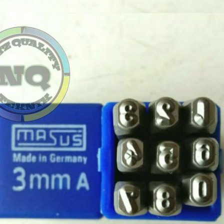 

MASUS Germany Angka Ketok 3 mm Stamp Punch Figure 0-9