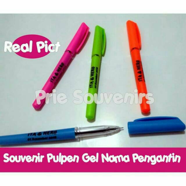

Souvenir pernikahan pulpen gel