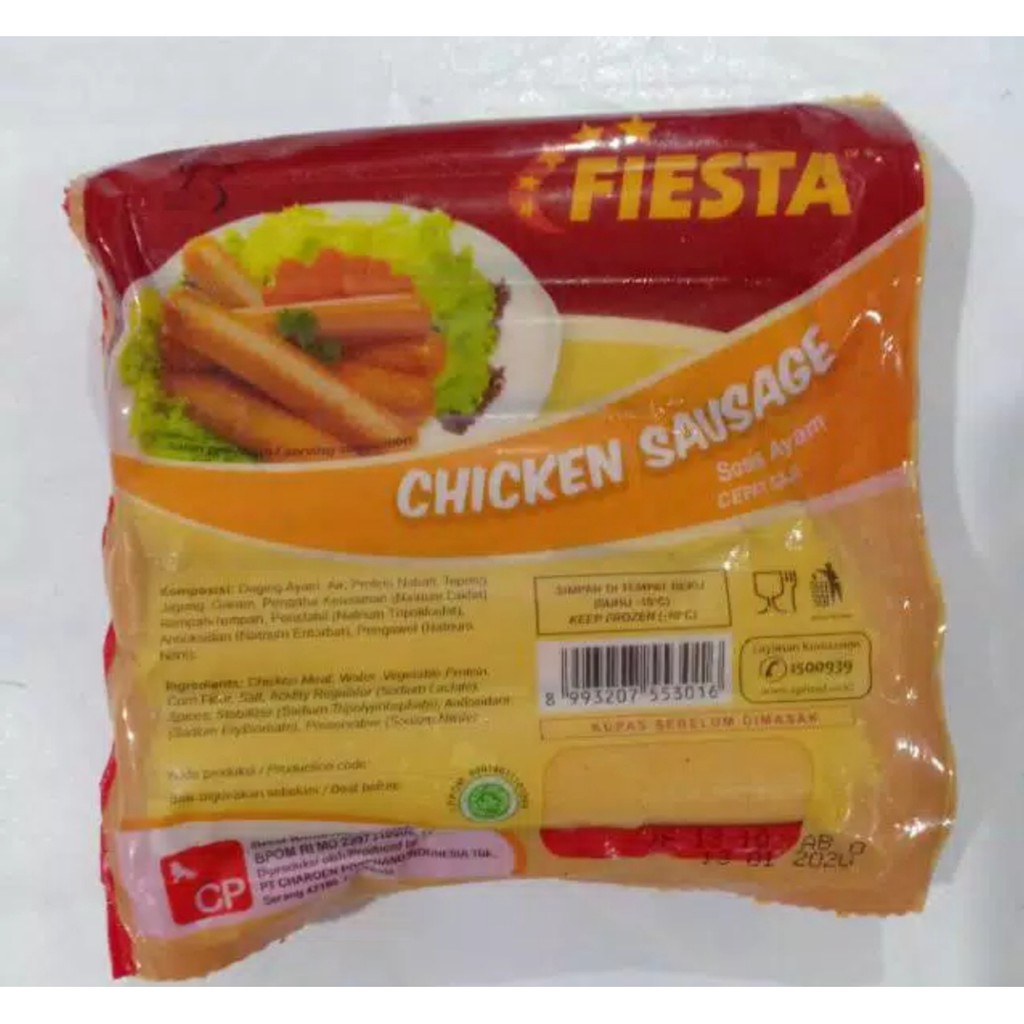 

Fiesta Sosis Ayam 500gr Chicken Sausage