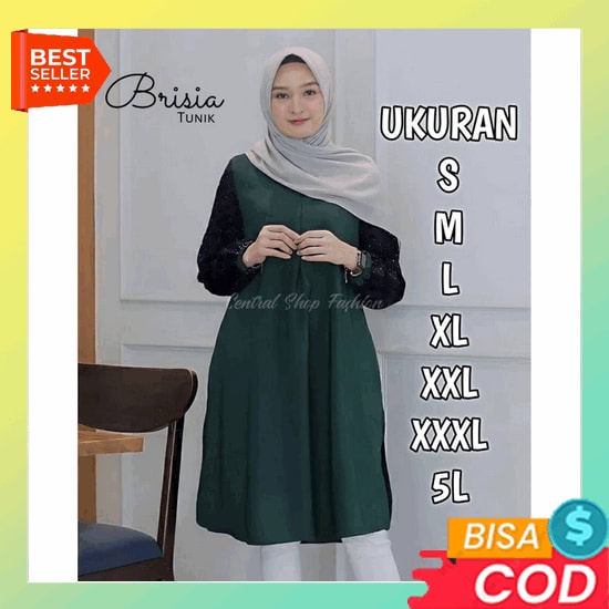 Tunik Wanita Fashion Wanita Korean Style Jumbo Dewasa Import Kekinian 2022 Terbaru Bahan Rayon Atasa