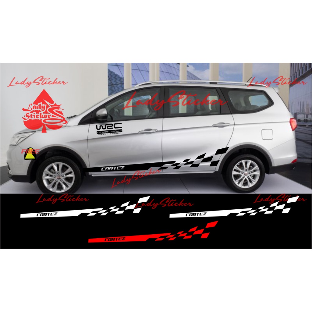 STICKER STIKER MOBIL CORTEZ STRIPING STICKER LIST MOBIL WULING CORTEZ
