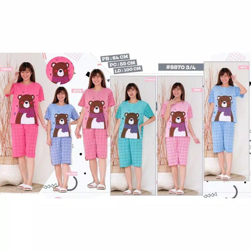 setelan baju tidur bahan katun