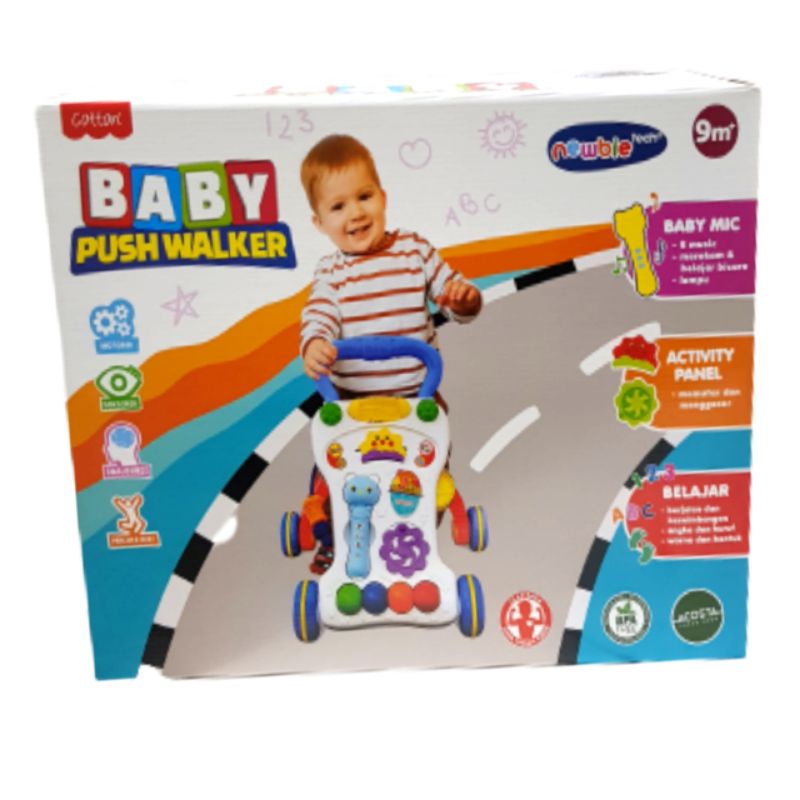 Newbietech Baby Push walker / Cotton Baby Walker. Share: Cotton Newbie Tech Baby Push Walker Alat Bantu Bayi Belajar Jalan