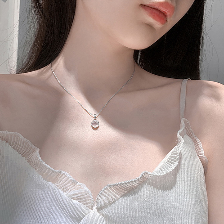 Crystal Choker Necklaces Women Girls Fashion Natural Stone Pendants Necklace Jewelry Gifts