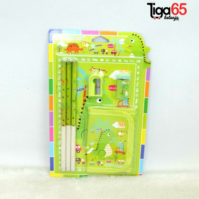 STATIONARY SET/SET ALAT TULIS/Buku &amp; Alat Tulis/4in1/Karakter Fancy/STATIONARY SET SM8851