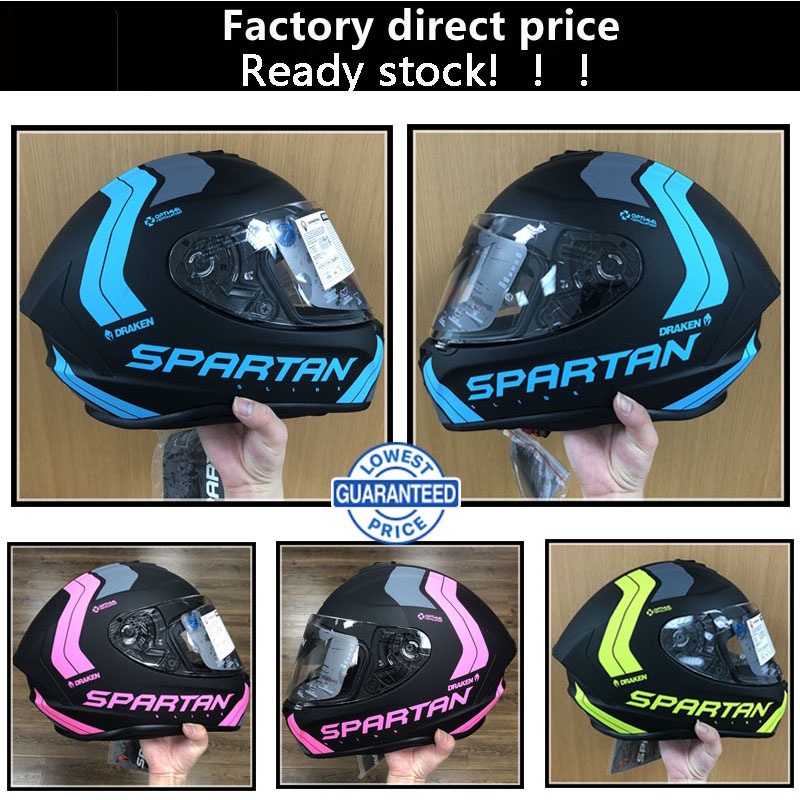Spartan Helm Full Face Helm Sepeda Motor Full Face Helm Sepeda Motor ECE DOT Sertifikat Keselamatan