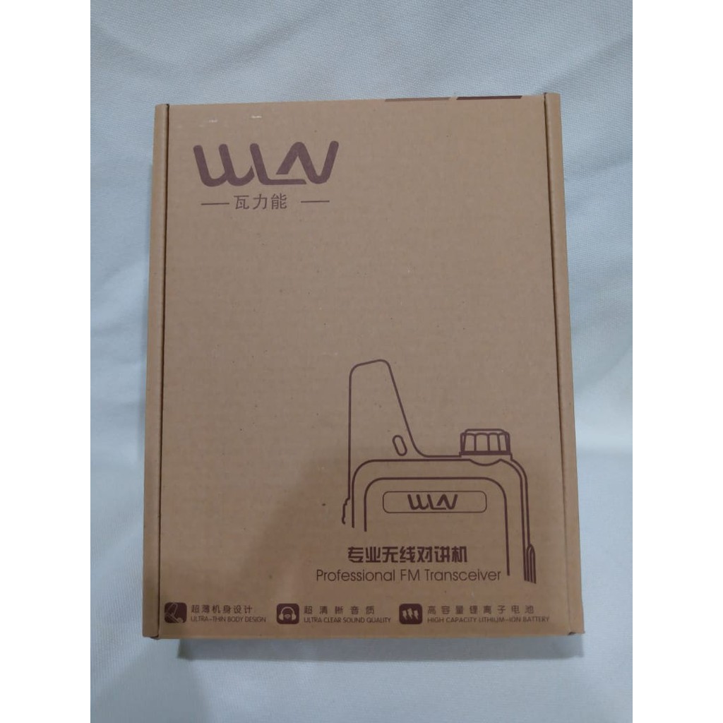 HT WLN KD C1, KD-C1 KDC1 UHF Walkie Talkie Radio WLAN Klip Besar  T1 hitam  Komunikasi c 1