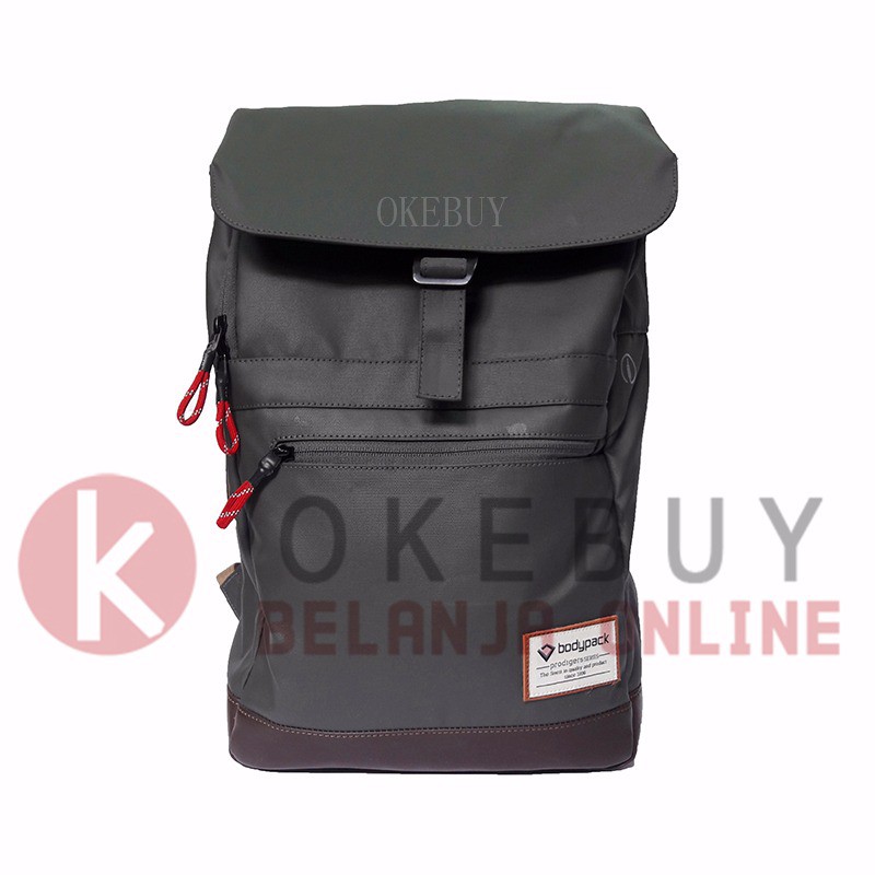 Tas Merk Bodypack 2827 gREY Ransel / Kantor / Sekolah / Backpack F-16