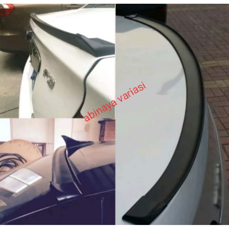 Ducktail Lis/Spoiler/Trunk Mobil Luxio Carbon Dan Hitam Doff Polos Rp