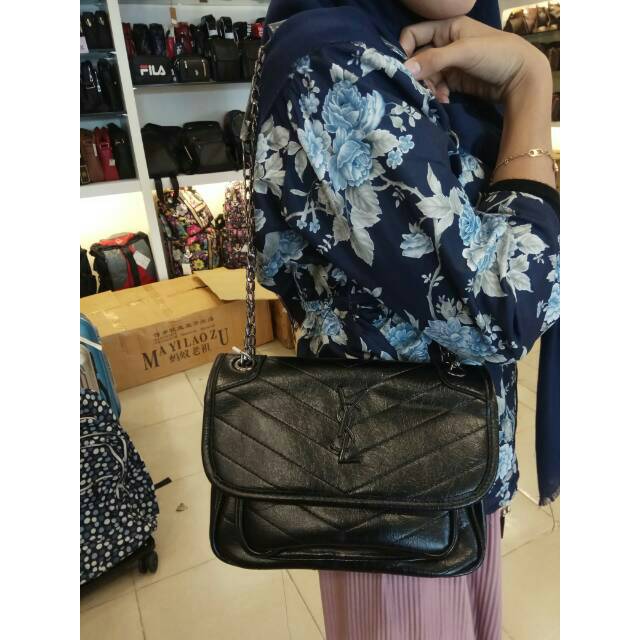 NEW ARRIVAL  TAS WANITA SELEMPAT//TAS YSL NIKI CHAIN SMALL 6027 TAS BATAM//RECOMENDED 