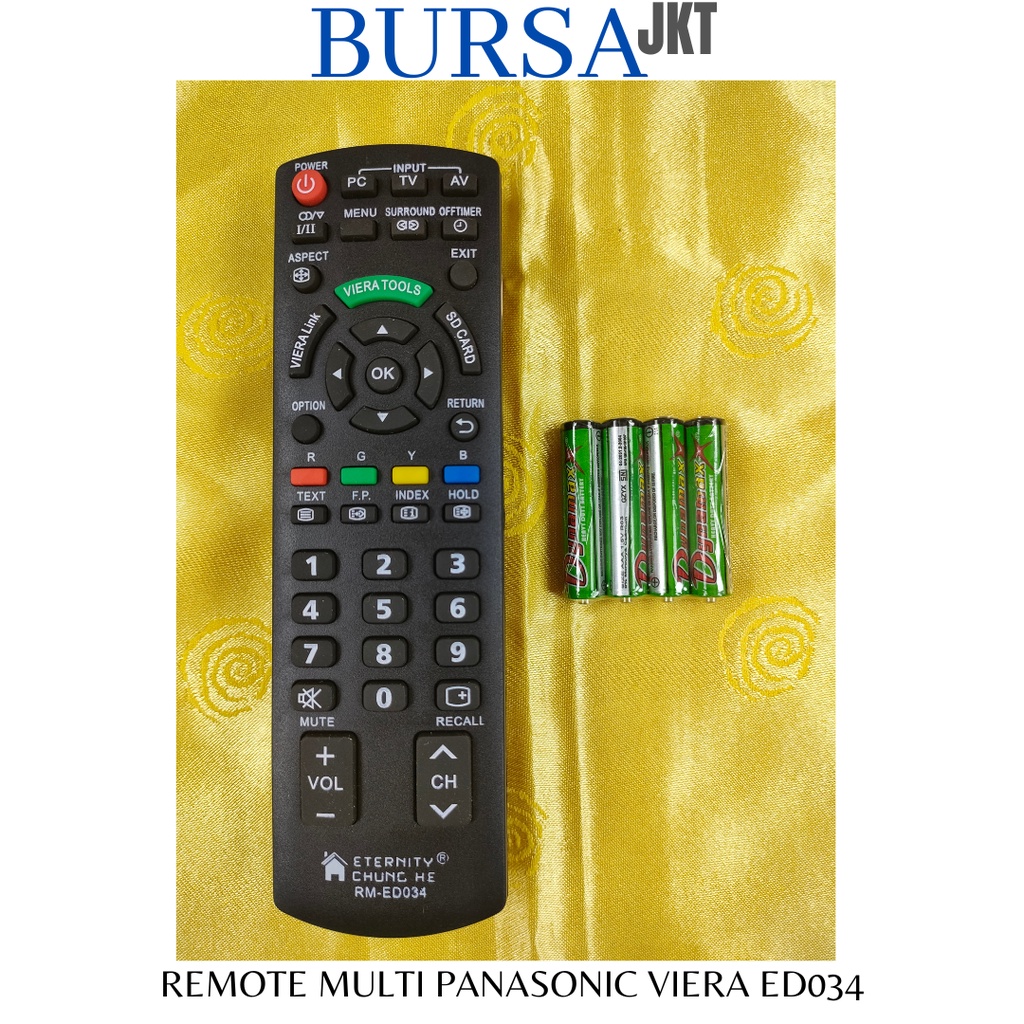 REMOTE PANASONI MULTI VIERRA UNTUK REMOT PENGGANTI LCD LED PANASON ED034