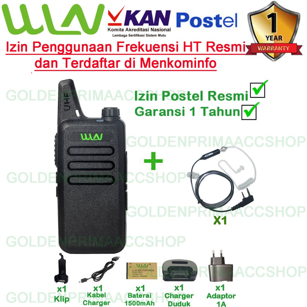 PAKET FBI SATUAN HT WINLAN WLN KD-C1 ISI 1PCS VARIASI (HITAM,MERAH,PUTIH)