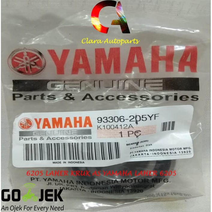 BEARING 6205 LAHER 6205 LAHAR 6205 KLAHER KRUK AS RXS RXK F1ZR JUPITERZ BEAT VARIO SCOOPY SPACY