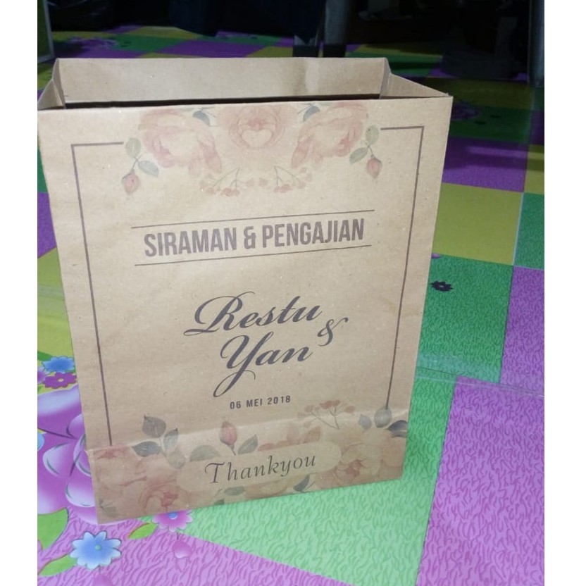 

Paper Bag Custom Desain Suka suka ukuran ukuran 17x10x25 B