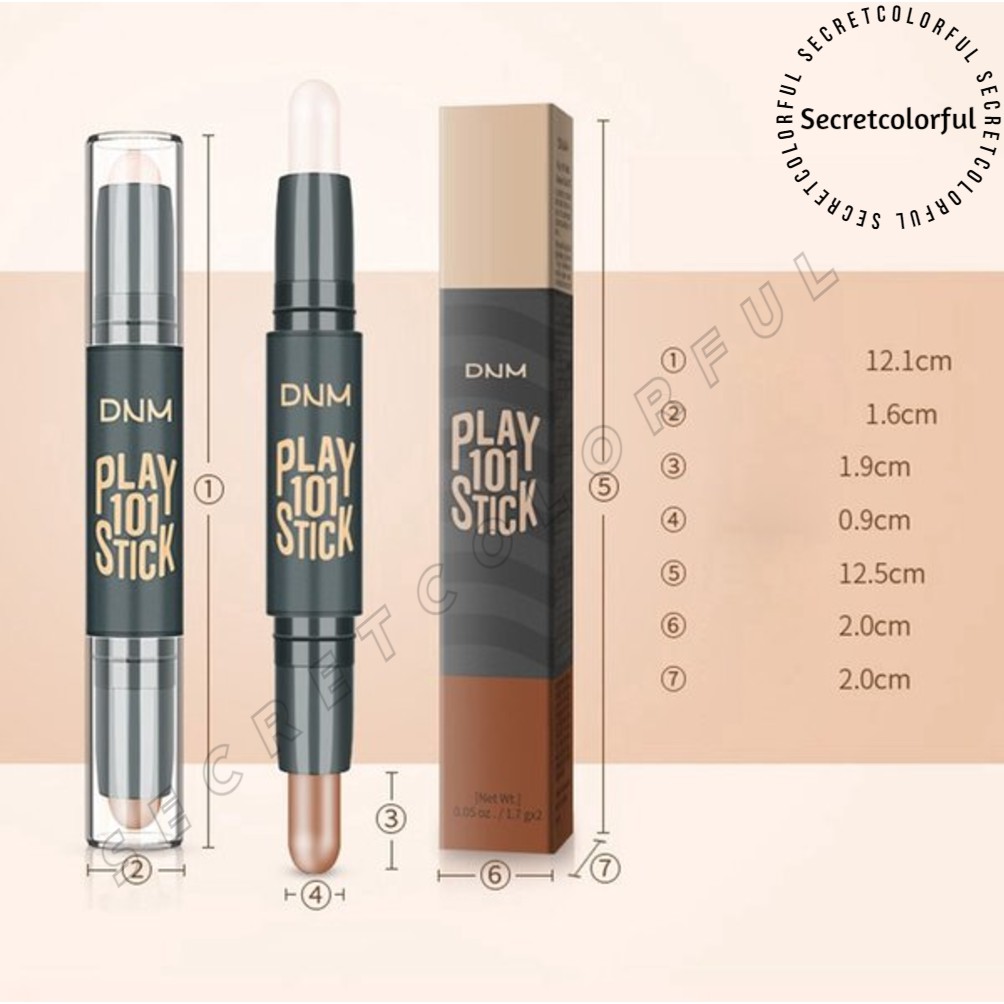 DNM Stik Concealer &amp; Corrector Dua Sisi Untuk Menutupi Noda Pada Wajah