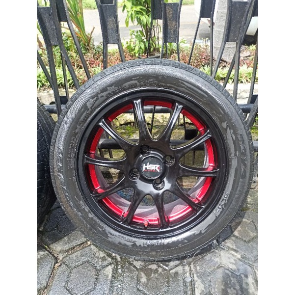 4 velg R15 pcd 100+Ban 185/65 sirion