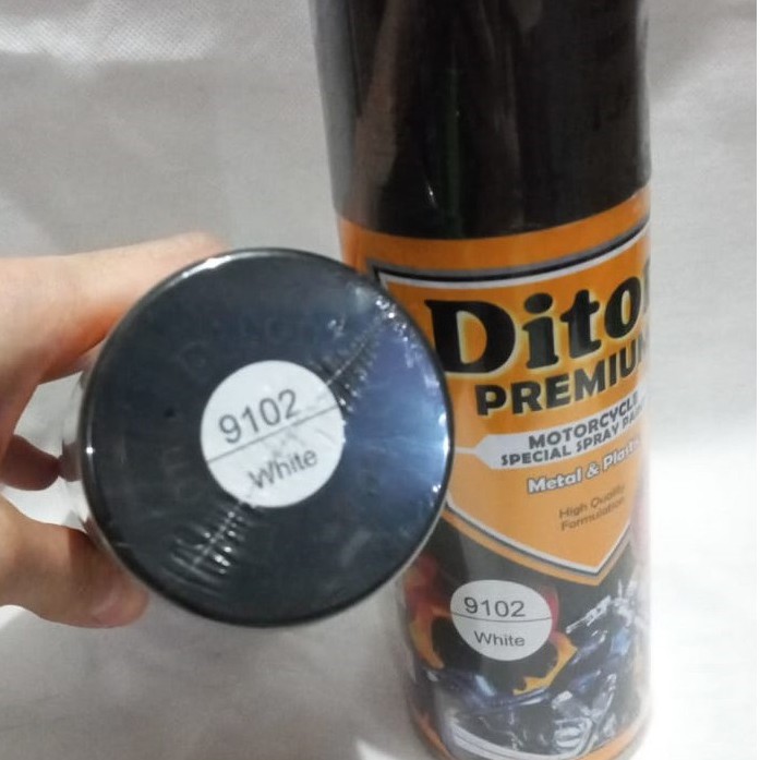 Pilok Cat Pilox DITON Premium 9102 White / Putih Mengkilap / Putih Glossy (400cc)