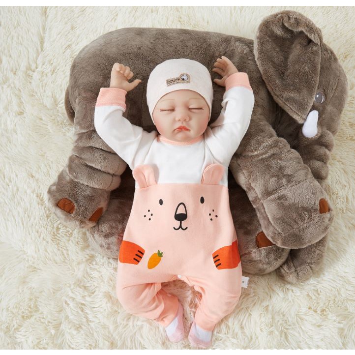 Baju Jumper Panjang Anak Bayi Baby Laki-laki perempuan New Born - 3 Tahun Karakter Lucu-Pink Rabbit