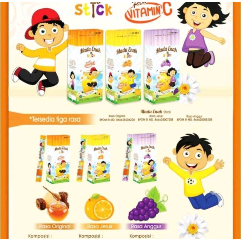 

N_S_Y Madu Enak Stick minuman madu kaya akan vitamin C