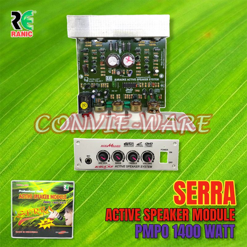 Kit Speaker Aktif Stereo + Mic 1400w PMPO (SERRA) RANIC