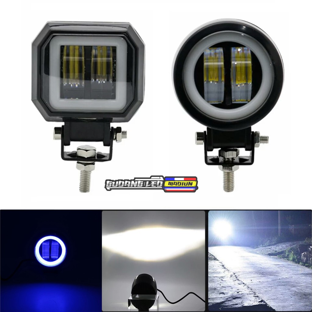 Lampu Tembak Sorot Led Daymaker Lampu Tembak LED CWL  Daymaker 2 Mata 4D 20Watt