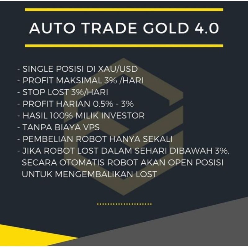 Jual Robot Autotrade Gold Level 2 Indonesia|Shopee Indonesia