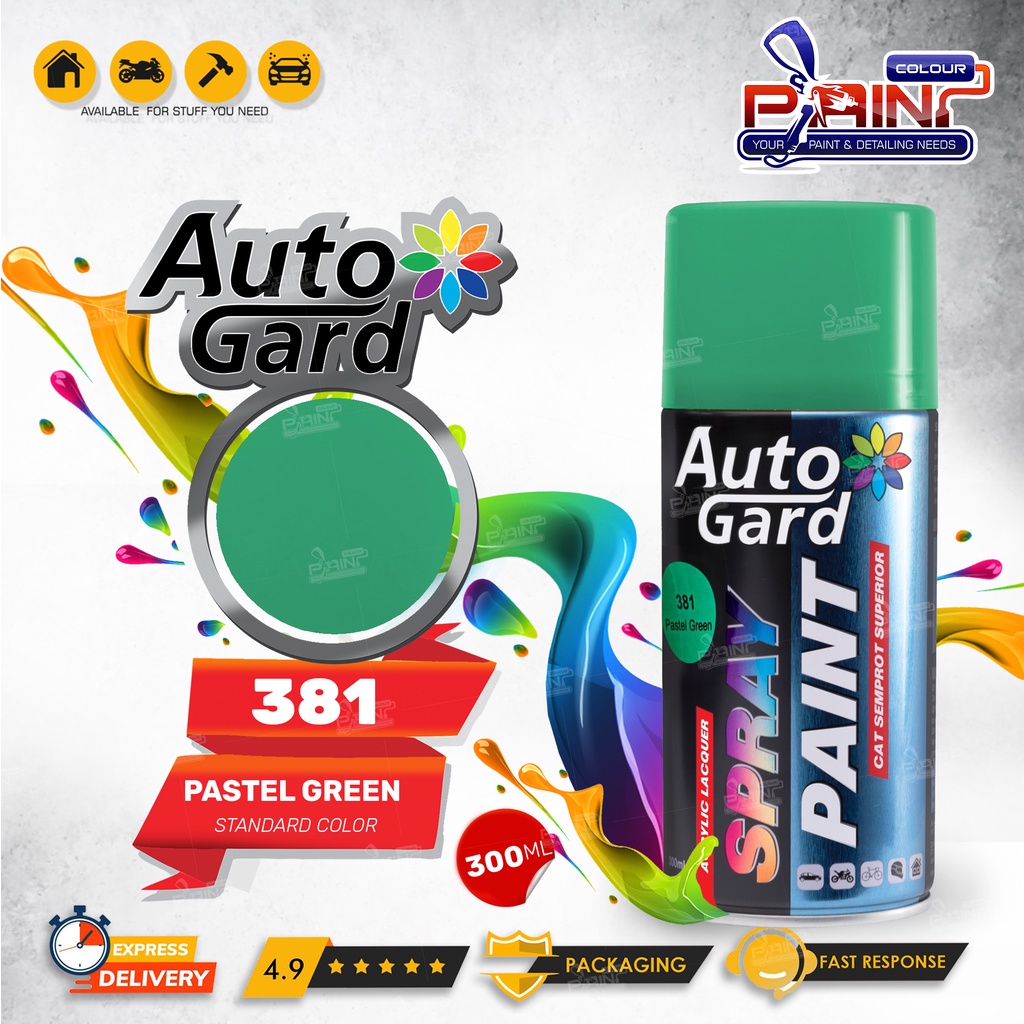 AutoGard Pastel Green AG-381 Cat Semprot Akrilik Mobil Motor Helm