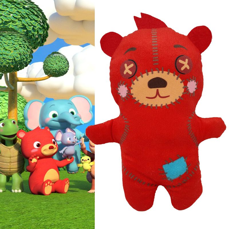 Cocomelon JJ's 21 cm Keluarga Little Red Bear Mainan Mewah Boneka Boneka Hadiah Anak Lembut