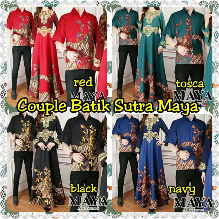 Couple batik sutra maya pakaian Batik murah baju Batik Couple murah baju pasangan murah