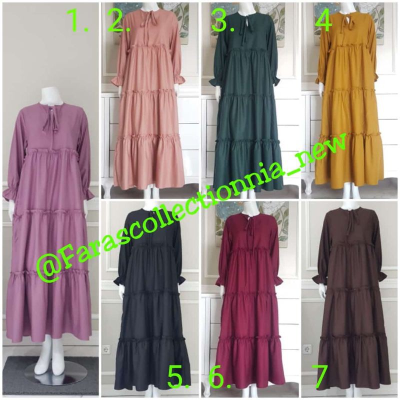 Gamis Katun Ima  tuyobo model susun ori by edness kayla