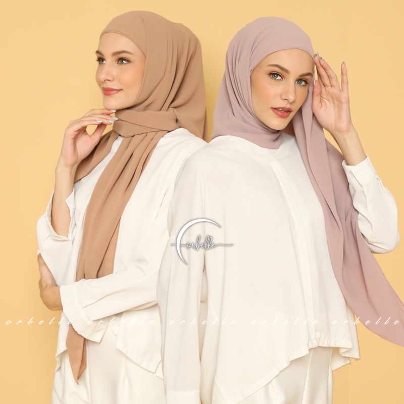 TERMURAH!! HIJAB SEGI EMPAT INSTAN PLUS INNER 2IN1 / SEGIEMPAT INNER 2IN1 CERUTY BABYDOLL 2 LAYER