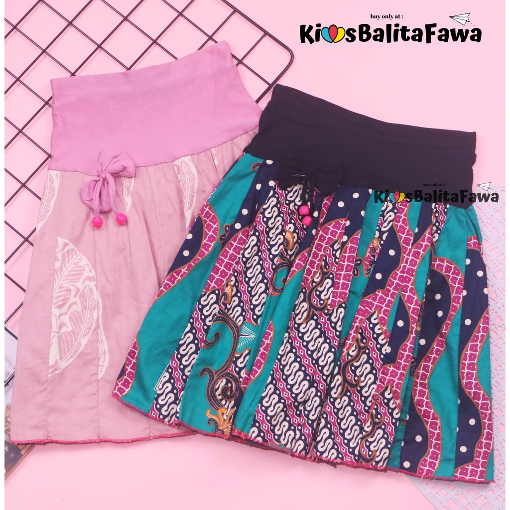 Rok Batik Anak uk. 3-4 Tahun / Skirt Pendek Bawahan Motif Anak Perempuan Murah Batik Lucu