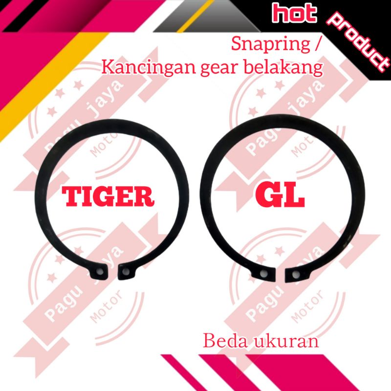 Kancingan pengunci snap ring snapring gir gear belakang honda gl max all varian dan tiger