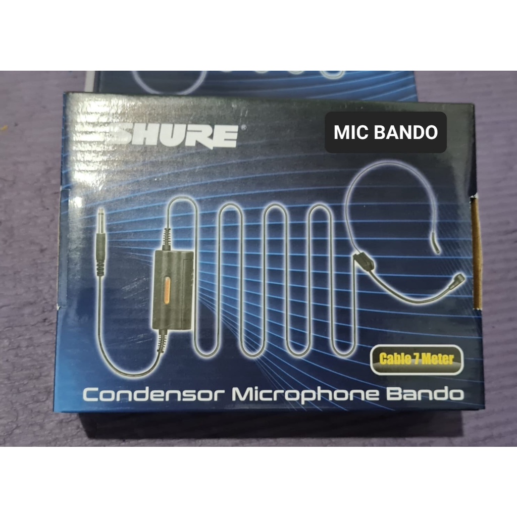 G602 SHURE MIC HEADSET CONDESOR BANDO KABEL 7 METER CLIP MICROPHONE PRO VOKAL  PROFESIONAL SOUND BEST SISTEM AUDIO PANGGUNG  DYNAMIC PENGERAS SUARA HIFI JERNIH DAN SENSITIF BISA UNTUK MC PIDATO SEMINAR CERAMAH ACARA DLL HARGA TERJANGKAU