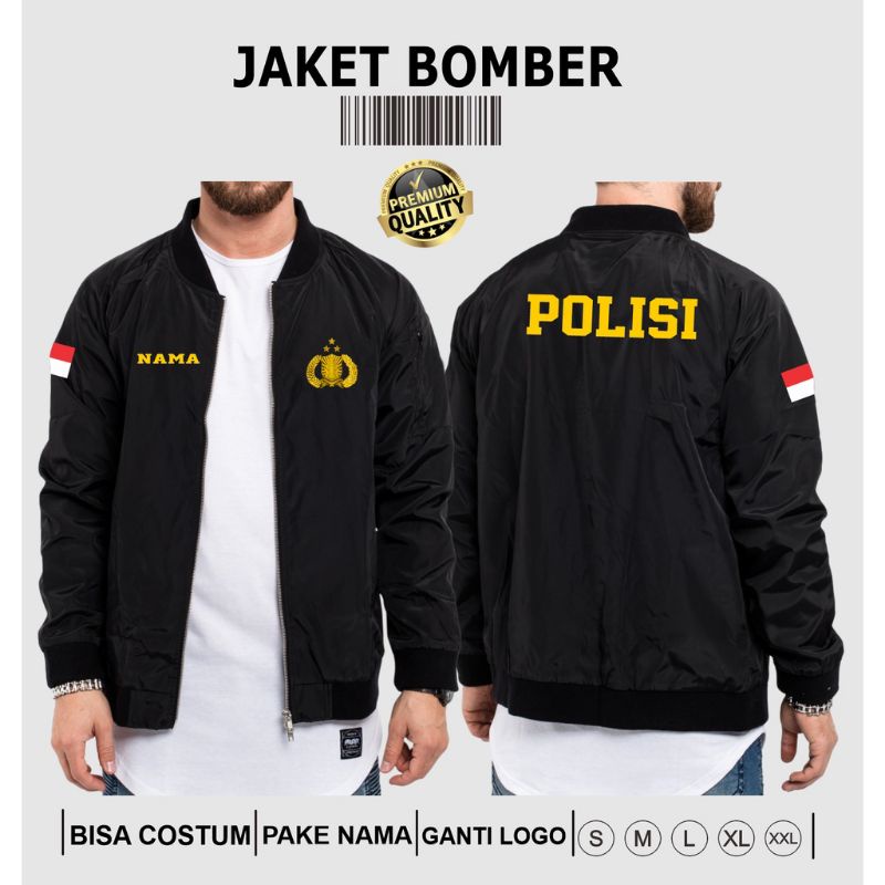 JAKET BOMBER POLISI WATERPROOF ORIGINAL/JAKET ANGOTA