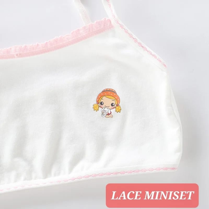 BAJUKIDDIE NET MINISET PAKAIAN DALAM ANAK CEWEK SD SMP REMAJA KATUN IMPOR NOT SOREX ADEM