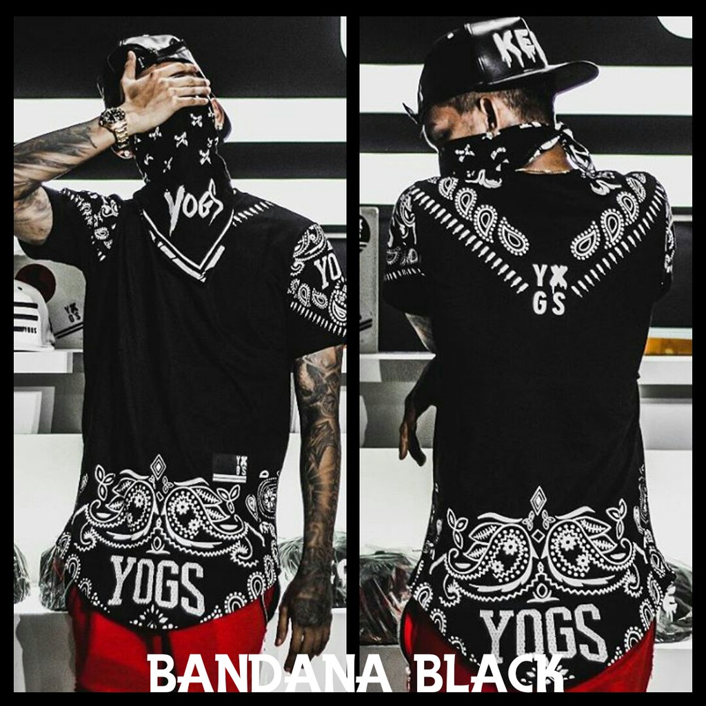 t-shirt premium YOGS ORIGINAL BRAND "BANDANA BLACK"