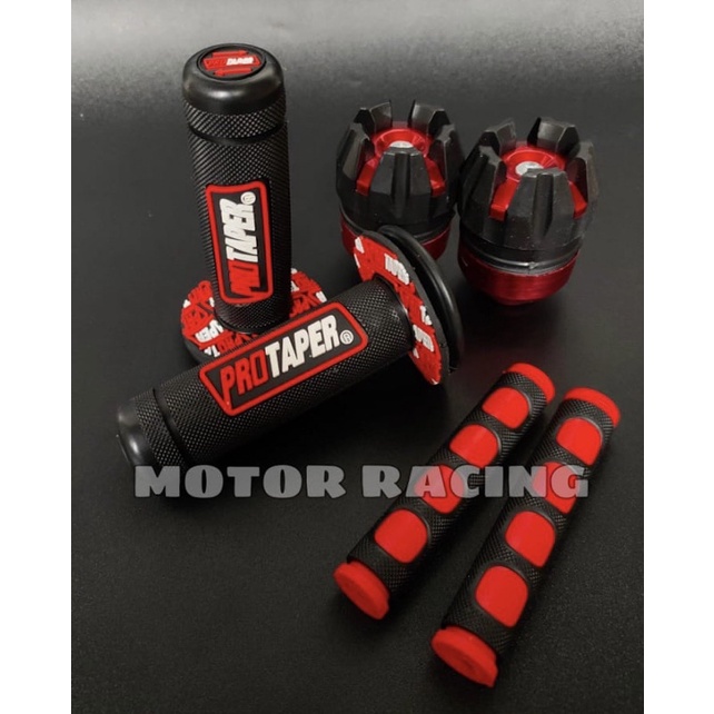 [PAKET 3IN1] HANDGRIP MOTOR VARIASI PROTAPER TERMURAH + JALU AS RODA DEPAN + KARET HANDLE REM UNIVERSAL SEMUA MOTOR