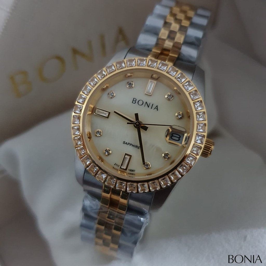 Original JAM TANGAN PRIA WANITA | RANTAI | KULIT | KARET | MURAH | Wanita Bonia 10087