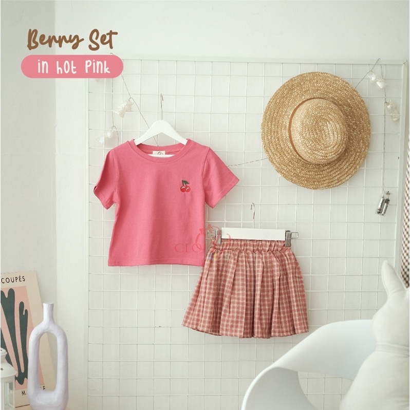 CLOEVKIDS - Baju set anak perempuan BERRY SET