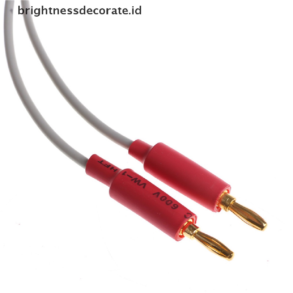 2pcs Kabel Test Lead Banana Plug Lcr Tahan Panas Untuk Kelvin