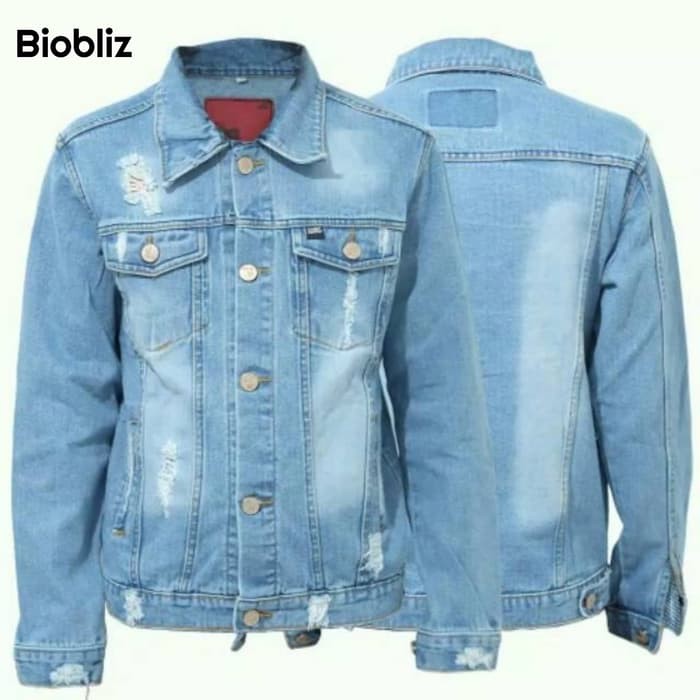 Jaket Jeans Pria Levi Ripped Skinny Jeans Hijau Army Stretch Soft PG499  Sobek Premium Warna Biobl