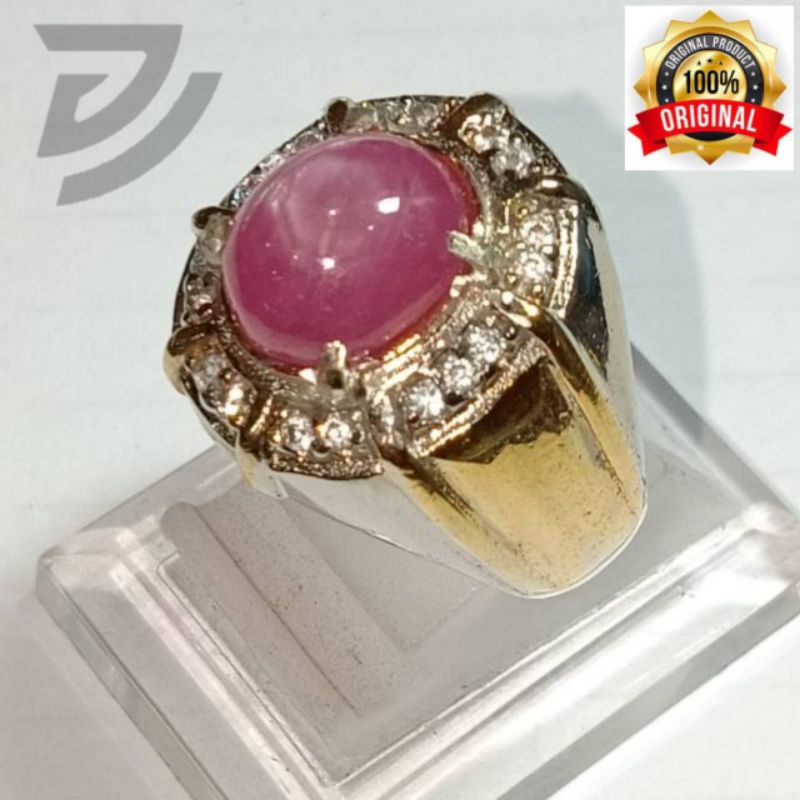 Batu Ruby Jhonson Star Asli Natural