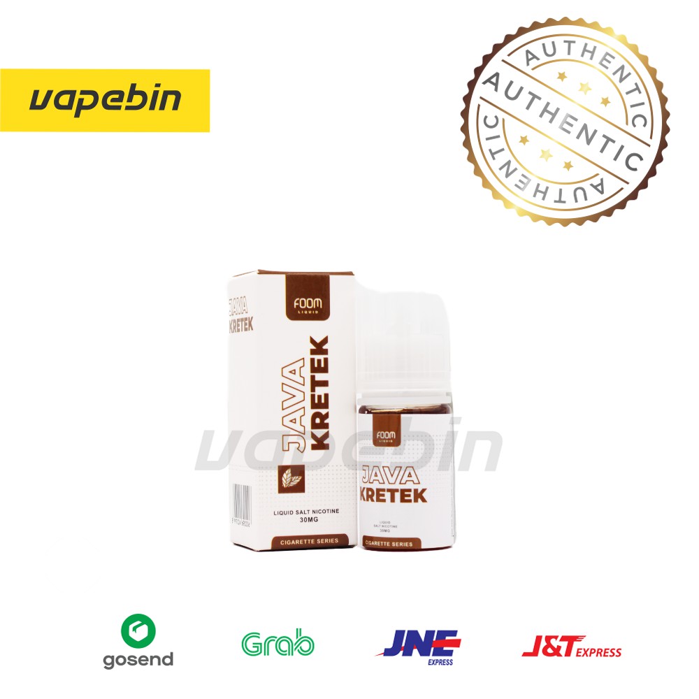 LIQUID FOOM JAVA KRETEK SALT NIC - CIGARETTE JAVA KRETEK 30ML - 30MG