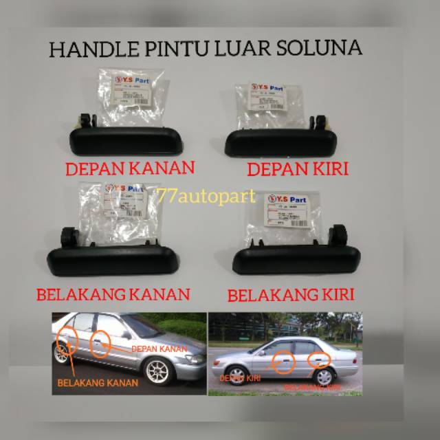 Handle pintu luar soluna