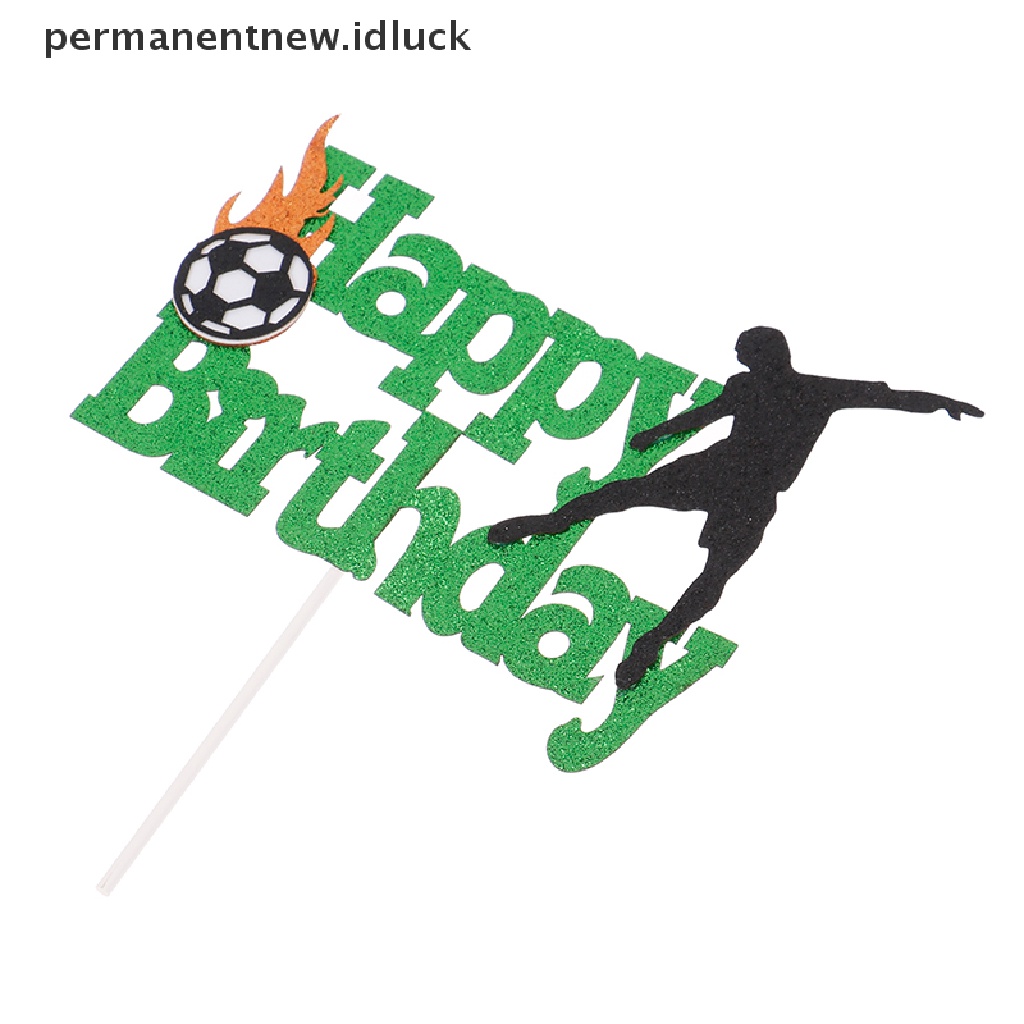 Topper Kue Desain Sepak Bola Untuk Dekorasi Pesta Ulang Tahun