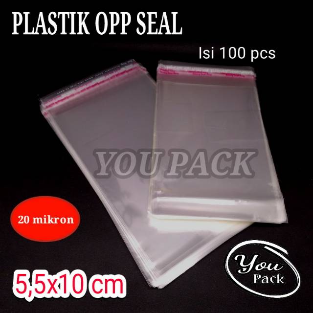 KEMASAN PLASTIK OPP SEAL 5,5X10 CM